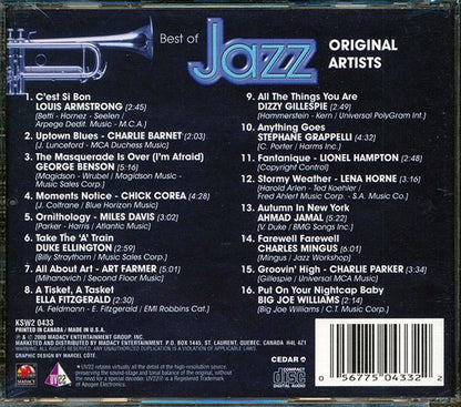 Louis Armstrong, Dizzie Gillespie, Art Farmer, Etc. - Best Of Jazz (CD)