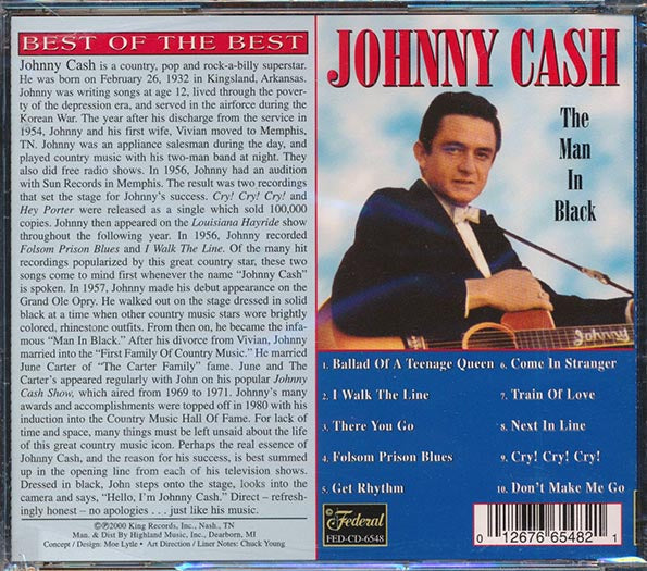Johnny Cash - Best Of The Best: The Man In Black (CD)