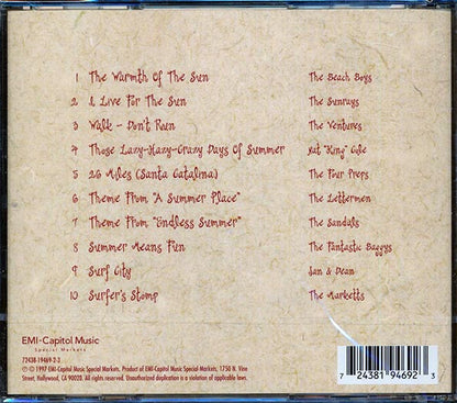 Jan & Dean, The Ventures, The Sunrays, The Lettermen, Etc. - Music For A Summer Barbecue (CD)