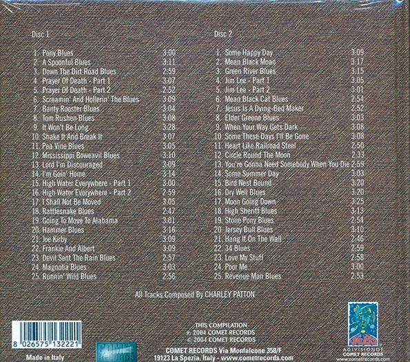 Charley Patton - Devil Sent The Rain Blues (casebound set) (50 tracks) (CD)