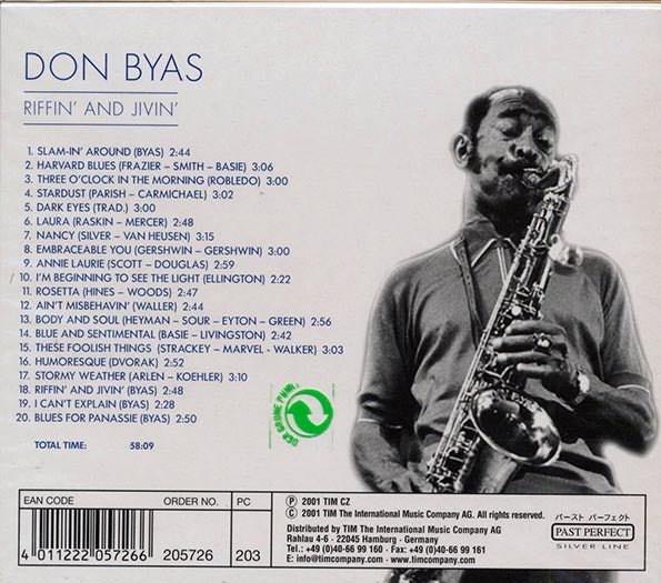 Don Byas - Riffin' And Jivin' (CD)