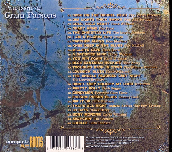 Flatt & Scruggs, The Louvin Brothers, Merle Travis, Etc. - The Roots Of Gram Parsons (CD)