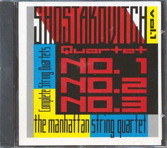 Shostakovitch, Manhattan String Quartet - Complete String Quartets, Vol. 1: Nos. 1, 2, & 3 (CD)