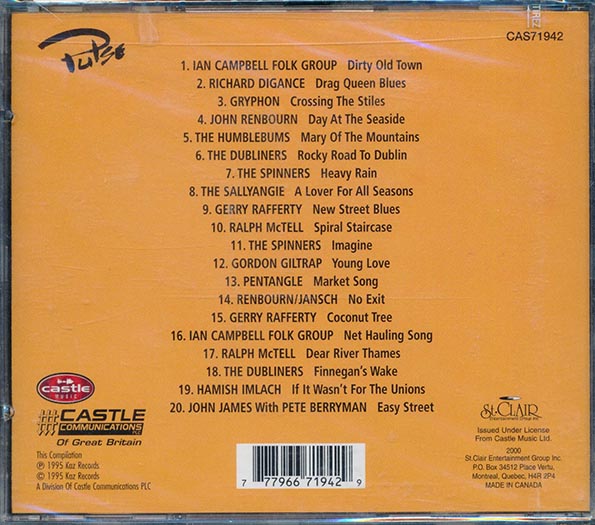 Pentangle, The Dubliners, John Renbourn, Etc. - Folk Legends Volume 1 (CD)