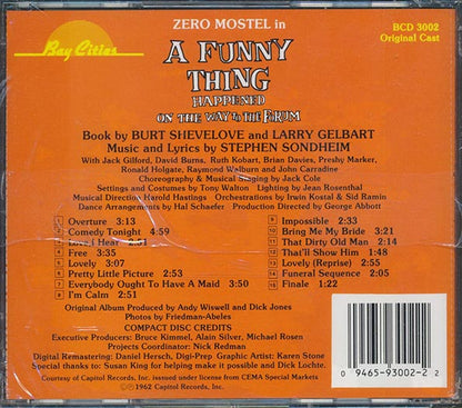 Stephen Sondheim - A Funny Thing Happened On The Way To The Forum: Original Broadway Cast (CD)