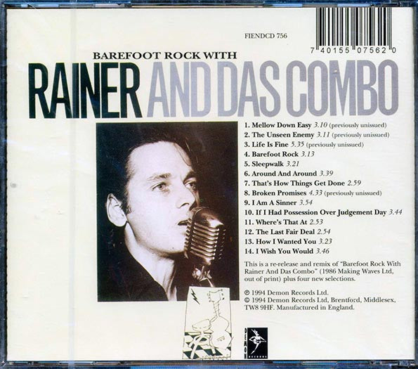 Rainer & Das Combo - Barefoot Rock With Rainer & Das Combo (CD)