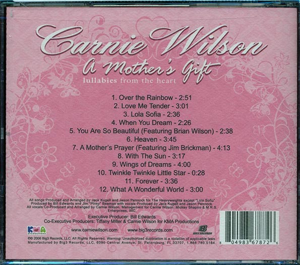 Carnie Wilson - Mother's Gift: Lullibies From The Heart (CD)