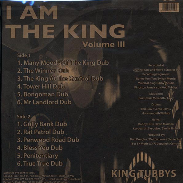 King Tubby - I Am The King Volume 3 (LP) - PureSound Records