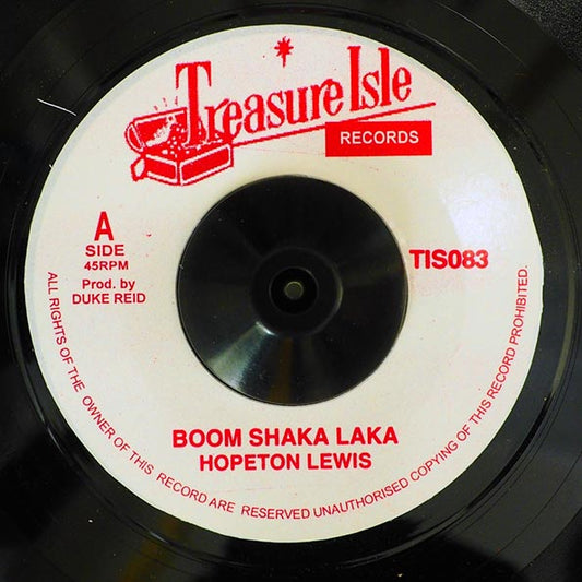 Hopeton Lewis - Boom Shaka Laka  /  Hopeton Lewis - Testify (7")