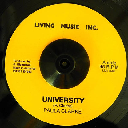 Paula Clarke - University  /  Version (7")
