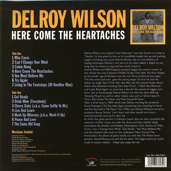 Delroy Wilson - Here Comes The Heartaches (LP) - PureSound Records