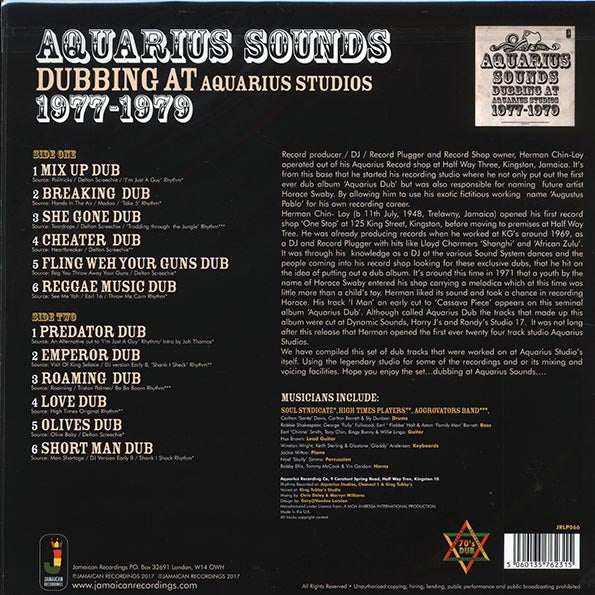 Aquarius Sounds - Dubbing At Aquarius Studios 1977-1979 (LP) - PureSound Records
