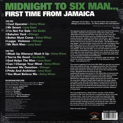 Dillinger, Delroy Wilson, Ken Boothe, Leroy Smart,  Etc. - Midnight To Six Man: First Time From Jamaica (LP) - PureSound Records