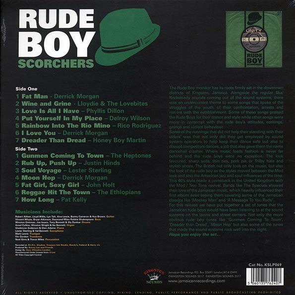 Phyllis Dillon, Lester Sterling, Rico Rodriguez, The Heptones, Etc. - Rude Boy Scorchers (LP) - PureSound Records