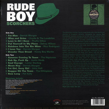 Phyllis Dillon, Lester Sterling, Rico Rodriguez, The Heptones, Etc. - Rude Boy Scorchers (LP) - PureSound Records