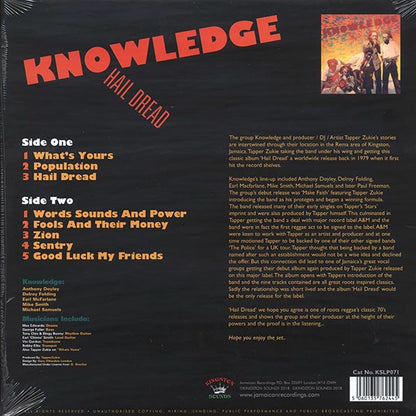 Knowledge - Hail Dread (LP) - PureSound Records