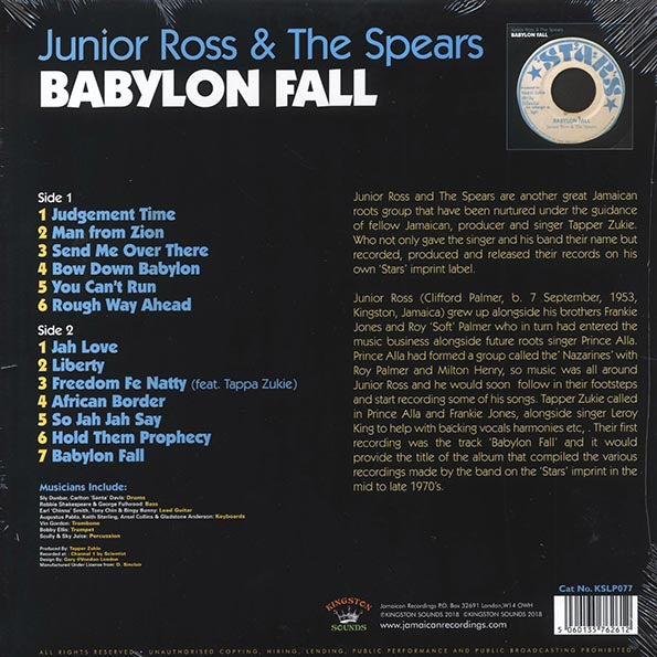 Jr. Ross & The Spears - Babylon Fall (LP) - PureSound Records