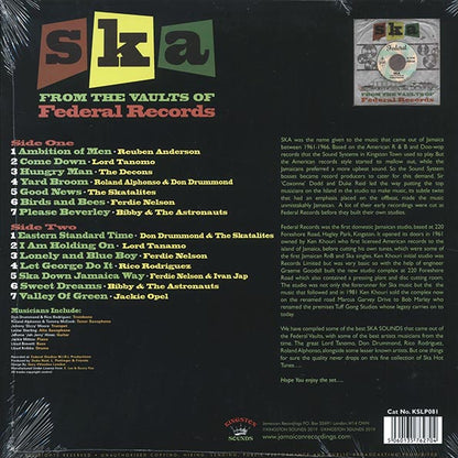 Don Drummond, The Skatalites, Lord Tanamo, Etc. - Ska From The Vaults Of Federal Records (LP) - PureSound Records