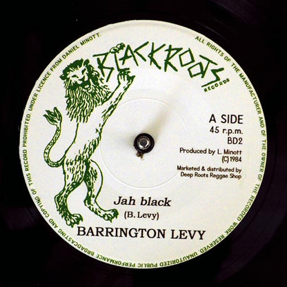 Barrington Levy - Jah Black  /  Version (7")