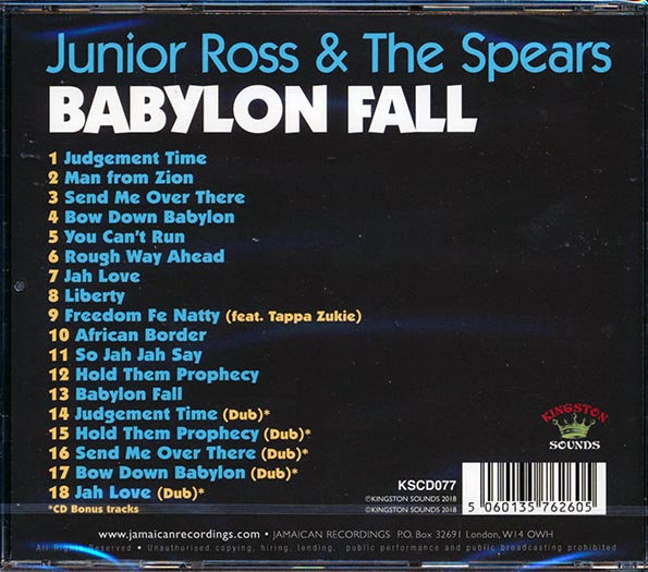 Jr. Ross & The Spears - Babylon Fall (CD)