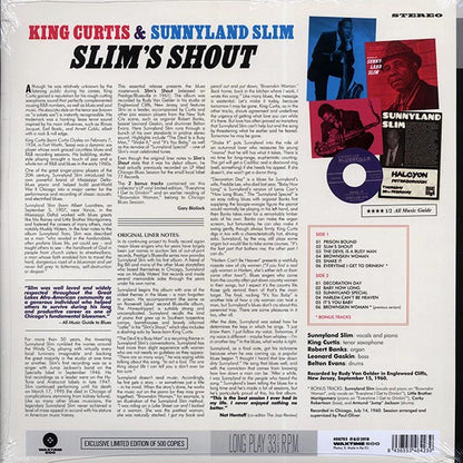 King Curtis, Sunnyland Slim - Slim's Shout (+2 bonus tracks) (ltd. ed.) (LP) - PureSound Records