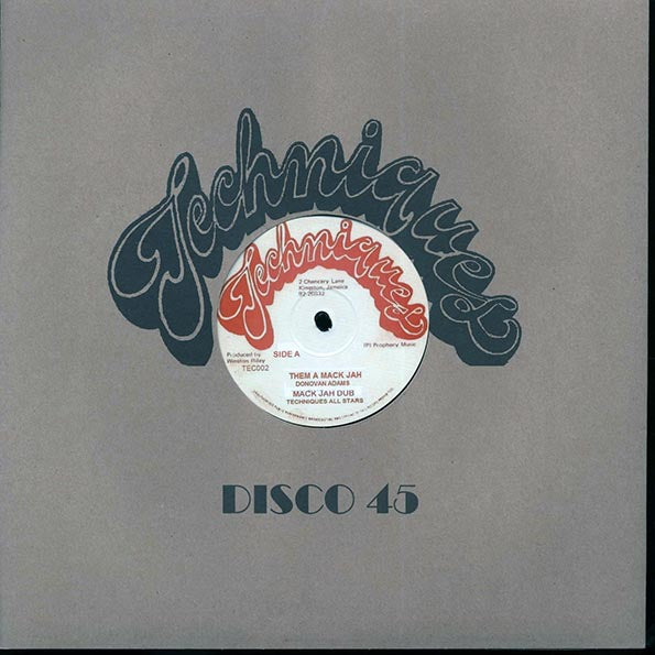 Donavan Adams - Them A Mack Jah; Techniques All Stars - Mack Jah Dub  /  Marvin Brooks - Cheer Up Blackman; Techniques All Stars - Cheer Up Dub (12")