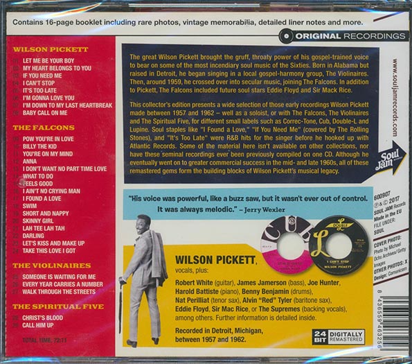 Wilson Pickett - Let Me Be Your Boy: The Early Years 1957-1962 (29 tracks) (incl. 16-page booklet) (remastered) (CD)