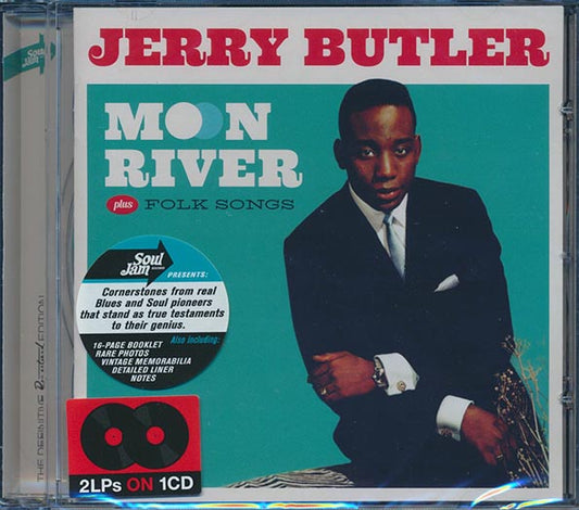 Jerry Butler - Moon River + Folk Songs (2 albums on 1 CD) (27 tracks) (incl. 16-page booklet) (CD)