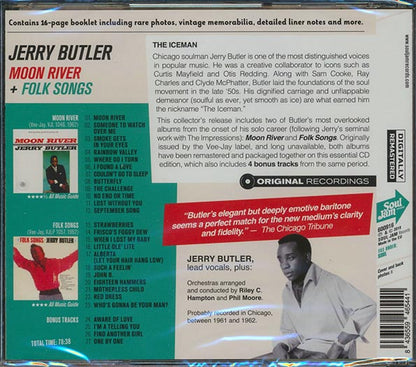 Jerry Butler - Moon River + Folk Songs (2 albums on 1 CD) (27 tracks) (incl. 16-page booklet) (CD)