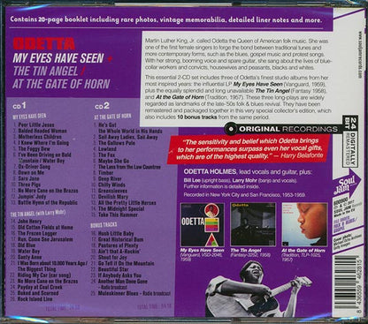 Odetta - My Eyes Have Seen + The Tin Angel + At The Gate Of Horn (3 albums on 2 CDs) (51 tracks) (2xCD) (incl. 20-page booklet) (remastered) (CD)