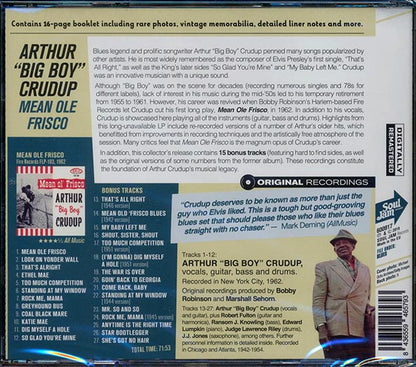 Arthur Big Boy Crudup - Mean Ol' Frisco (27 tracks) (+15 bonus tracks) (incl. 16-page booklet) (CD)