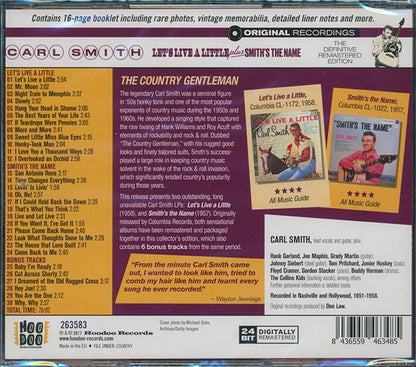 Carl Smith - Let's Live A Little + Smith's The Name (2 albums on 1 CD) (30 tracks) (incl. 16-page booklet) (24-bit mastering) (CD)
