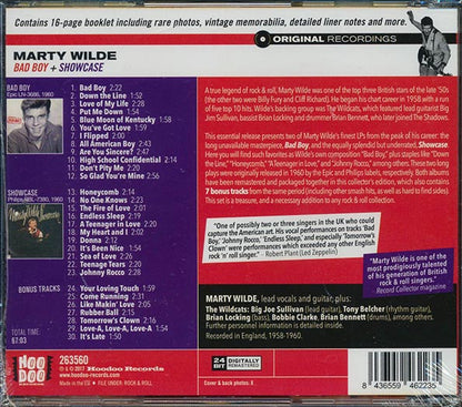 Marty Wilde - Bad Boy + Showcase (2 albums on 1 CD) (30 tracks) (incl. 16-page booklet) (24-bit mastering) (CD)