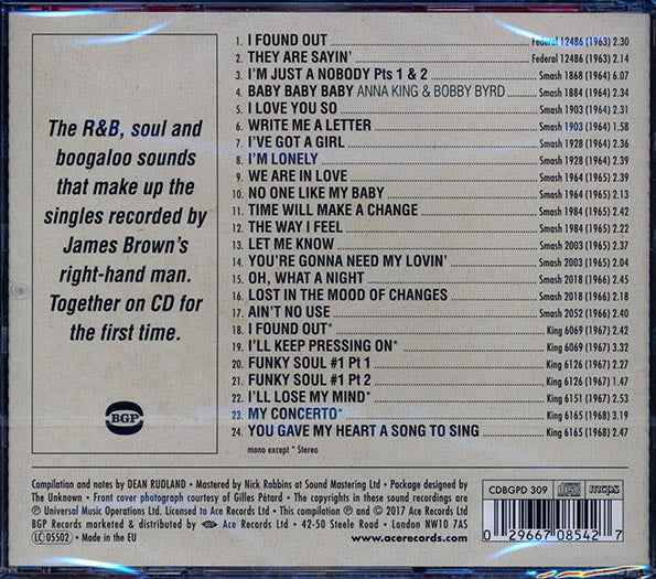 Bobby Byrd - Help For My Brother: The Pre-Funk Singles 1963-68 (24 tracks) (CD)