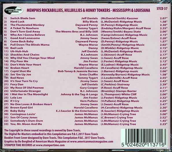 Vern Pullens, Billy Blank, Jimmy Swan, Etc. - Rockabillies, Hillbillies & Honky Tonkers From Mississippi And Louisiana: The Big Howdy Recording Company Story (33 tracks) (incl. large booklet) (CD)