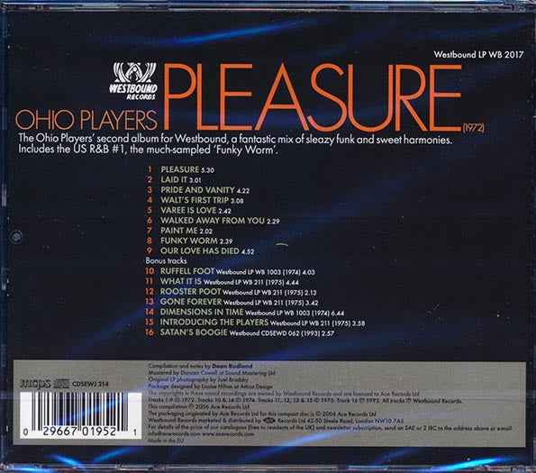 Ohio Players - Pleasure (+ 8 bonus tracks) (CD)