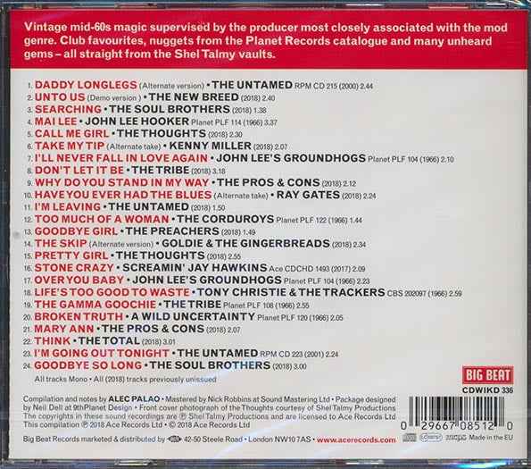 Goldie & The Gingerbreads, The Untamed, The New Breed, Etc. - Planet Mod: Brit Soul, R&B And Freakbeat From The Shel Talmy Vaults (24 tracks) (incl. large booklet) (CD)