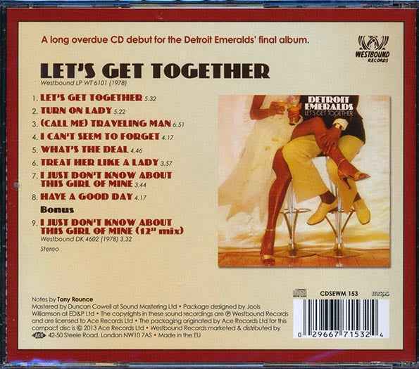 The Detroit Emeralds - Let's Get Together (+ 2 bonus tracks) (CD)