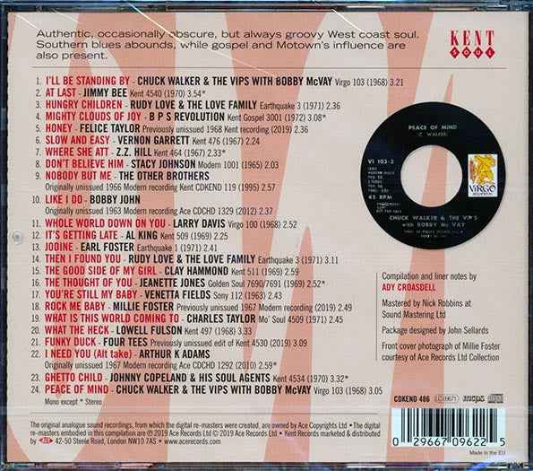 ZZ Hill, Lowell Fulson, Four Tees, Etc. - Los Angeles Soul Volume 2: Kent-Modern's Black Music Legacy 1963-1972 (24 tracks) (incl. large booklet) (CD)