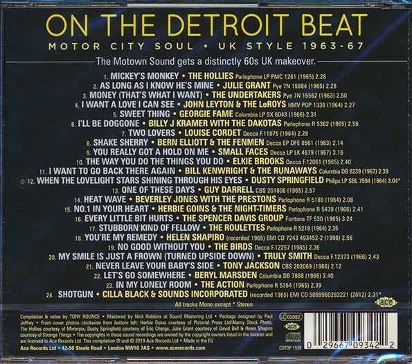 Georgie Fame, The Hollies, Small Faces, Etc. - On The Detroit Beat: Motor City Soul, UK Style 1963-67 (24 tracks) (incl. large booklet) (CD)