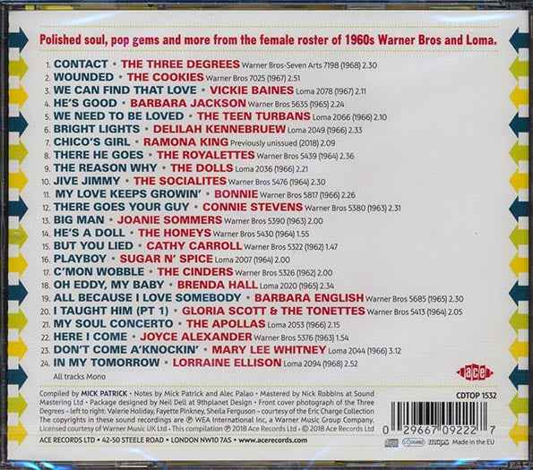 Connie Stevens, The Cookies, The Teen Turbans, Etc. - She's A Doll! Warner Bros.' Feminine Side (24 tracks) (incl. large booklet) (CD)