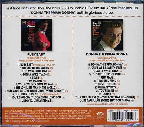 Dion DiMucci - Ruby Baby + Donna The Prima Donna (2 albums on 1 CD) (24 tracks) (incl. large booklet) (CD)