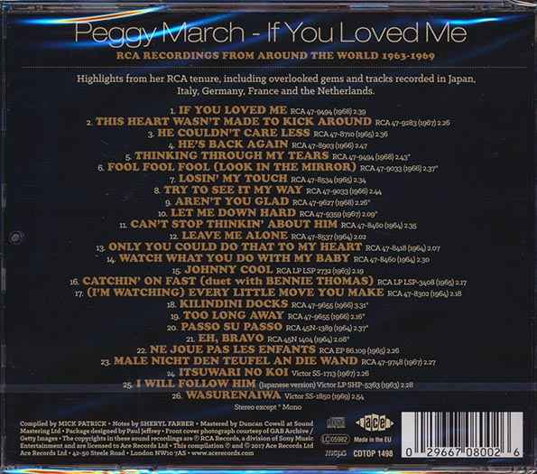 Peggy March - If You Loved Me: RCA Recordings From Around The World 1963-1969 (26 tracks) (incl. large booklet) (CD)