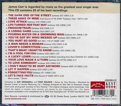 James Carr - The Best Of James Carr (20 tracks) (incl. large booklet) (CD)
