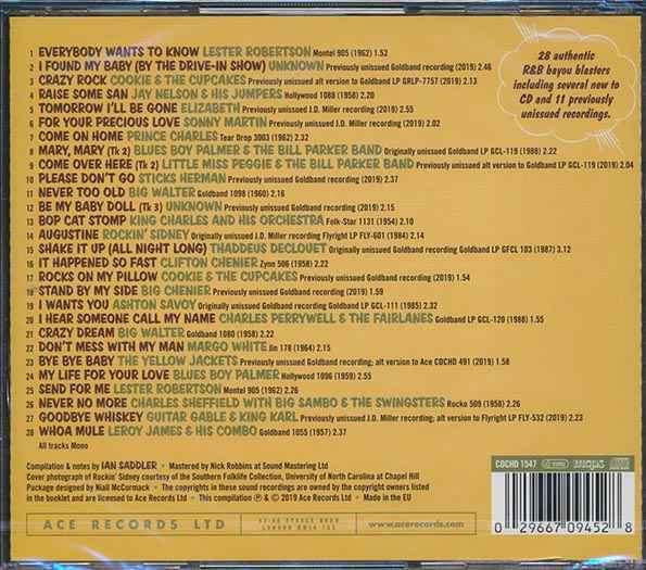 Lester Robertson, Charles Sheffield, Blues Boy Palmer, Etc. - Rhythm 'N' Bluesin' By The Bayou: Bop Cat Stomp (28 tracks) (incl. large booklet) (CD)