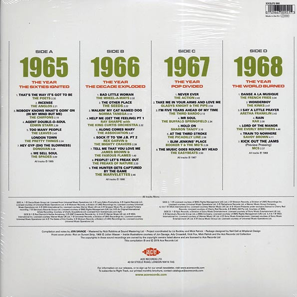 Savoy Brown, The Seeds, The Pretty Things, Etc. - Jon Savage's 1965-1968: The High Sixties On 45 (2xLP) (180g) (LP)