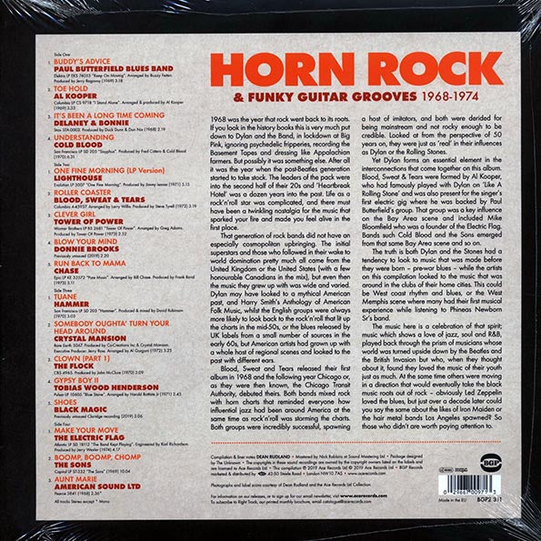 Al Kooper, The Flock, Lighthouse, Chase, Etc. - Horn Rock & Funky Guitar Grooves 1968-1974 (LP)