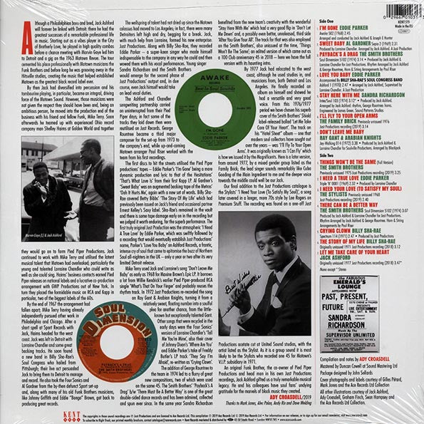 Sandra Richardson, Billy Sha-rae, Eddie Parker, Etc. - Jack Ashdord's Just Productions (LP)