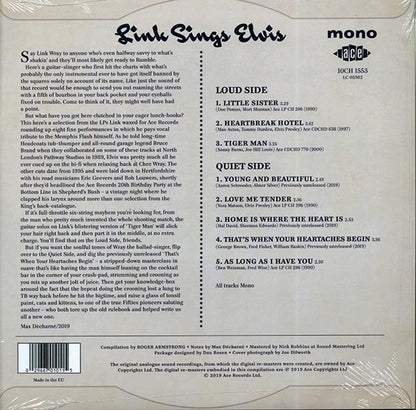 Link Wray - Link Sings Elvis (10", LP)