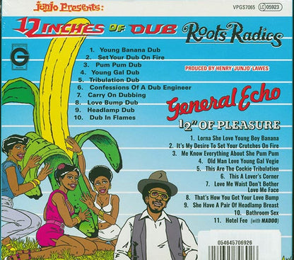 The Roots Radics, General Echo - Junjo Presents 12 Inches Of Dub + 12 Inches Of Pleasure (21 tracks) (2xCD) (12", CD)